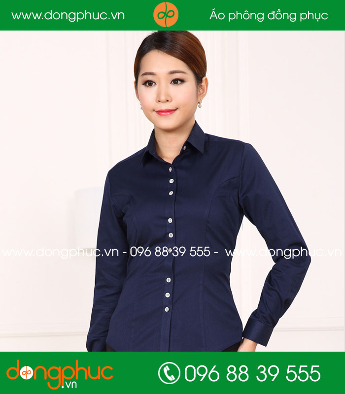  Đồng phục áo sơ mi màu tím than